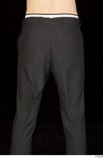 Jamie black trousers dressed thigh uniform waiter uniform 0005.jpg